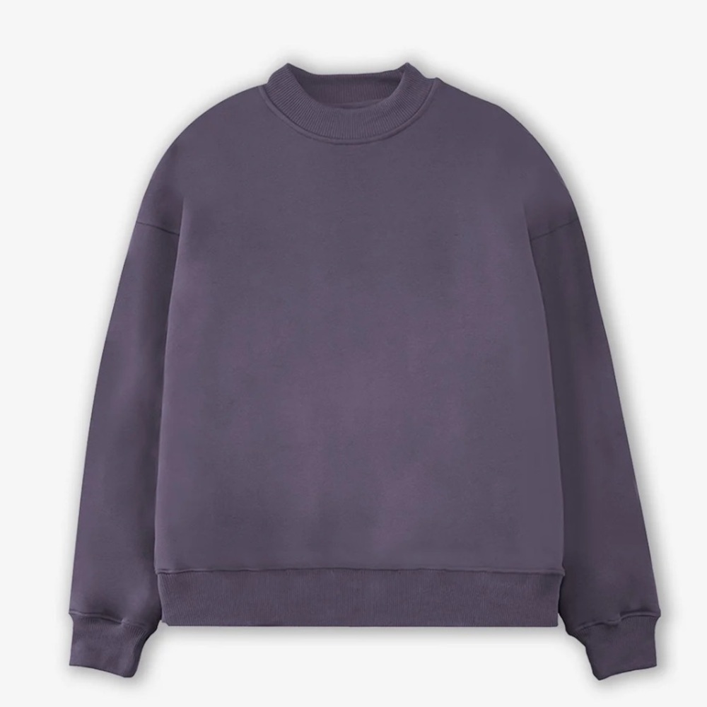 HOURS Drop Shoulder Crewneck - Color Midnight (Purple) - Size XL